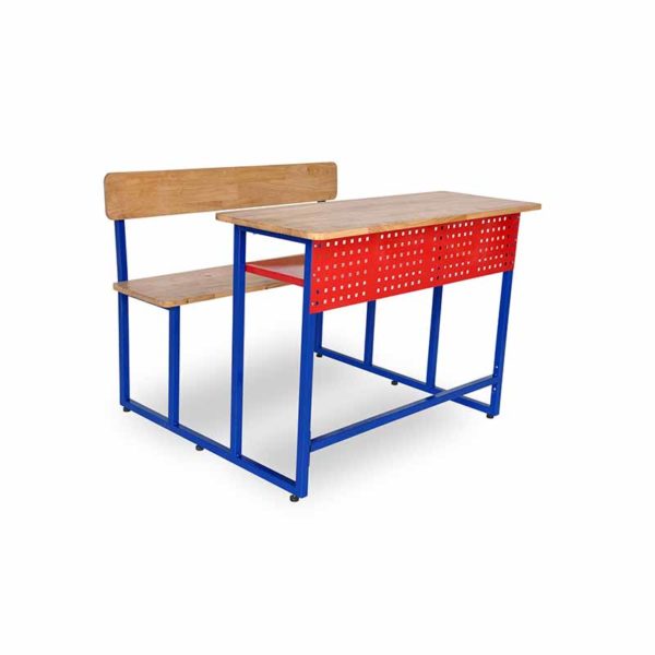 2 seater classroom desk bench optimo 2s
