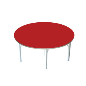 kindergarten round table red color